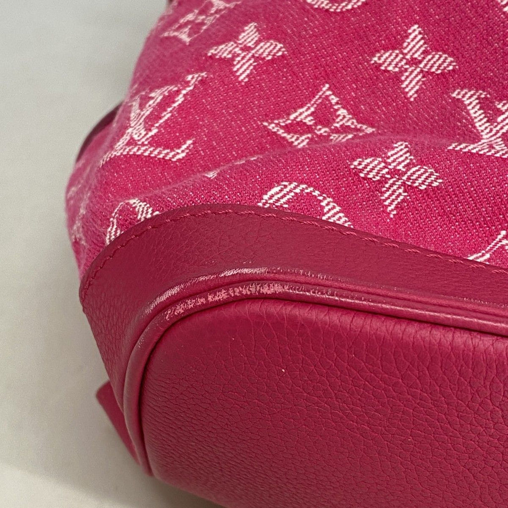 Louis Vuitton Handbag Monogram Denim Noefle MM Rose Indien 2-Way — view 8