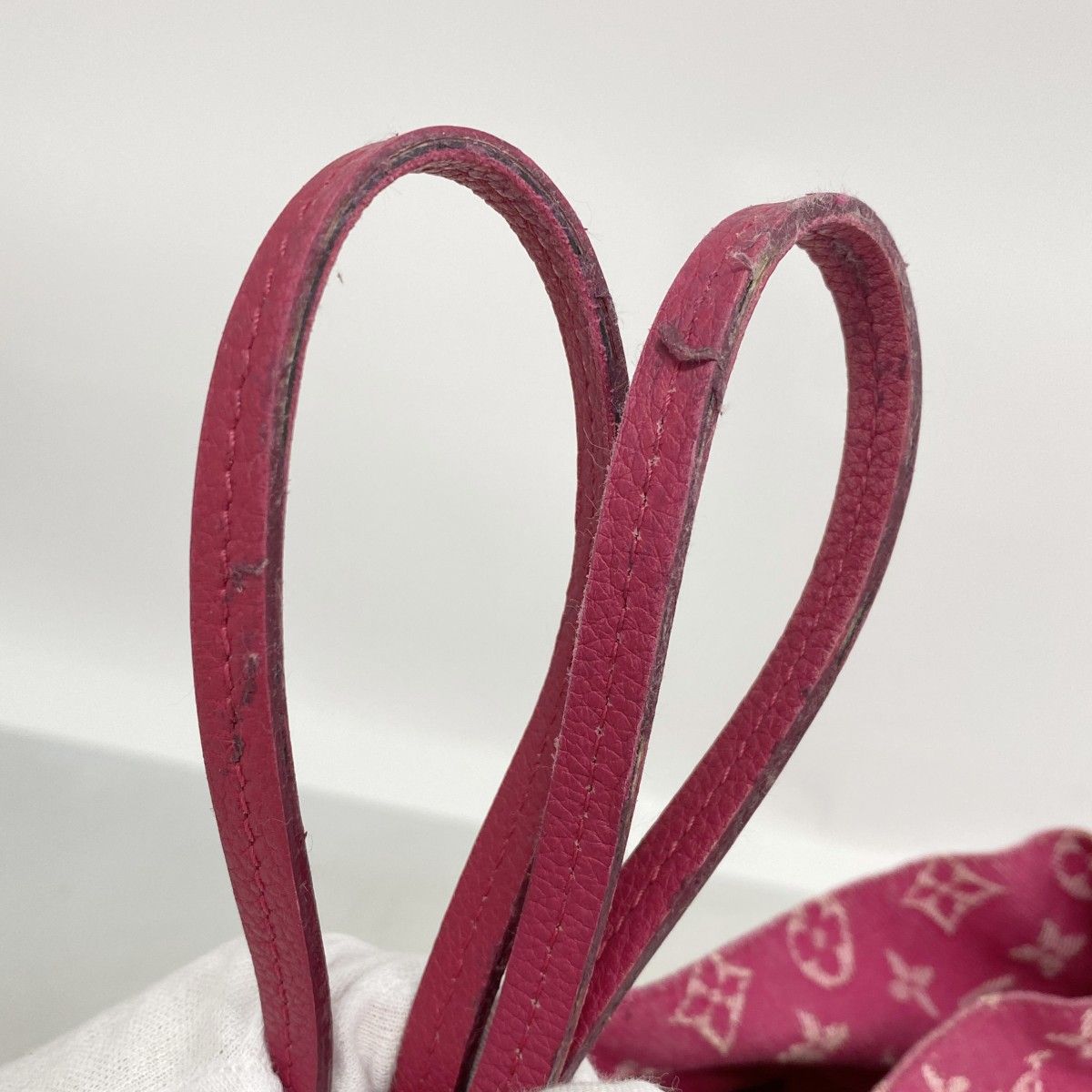 Louis Vuitton Handbag Monogram Denim Noefle MM Rose Indien 2-Way — view 6