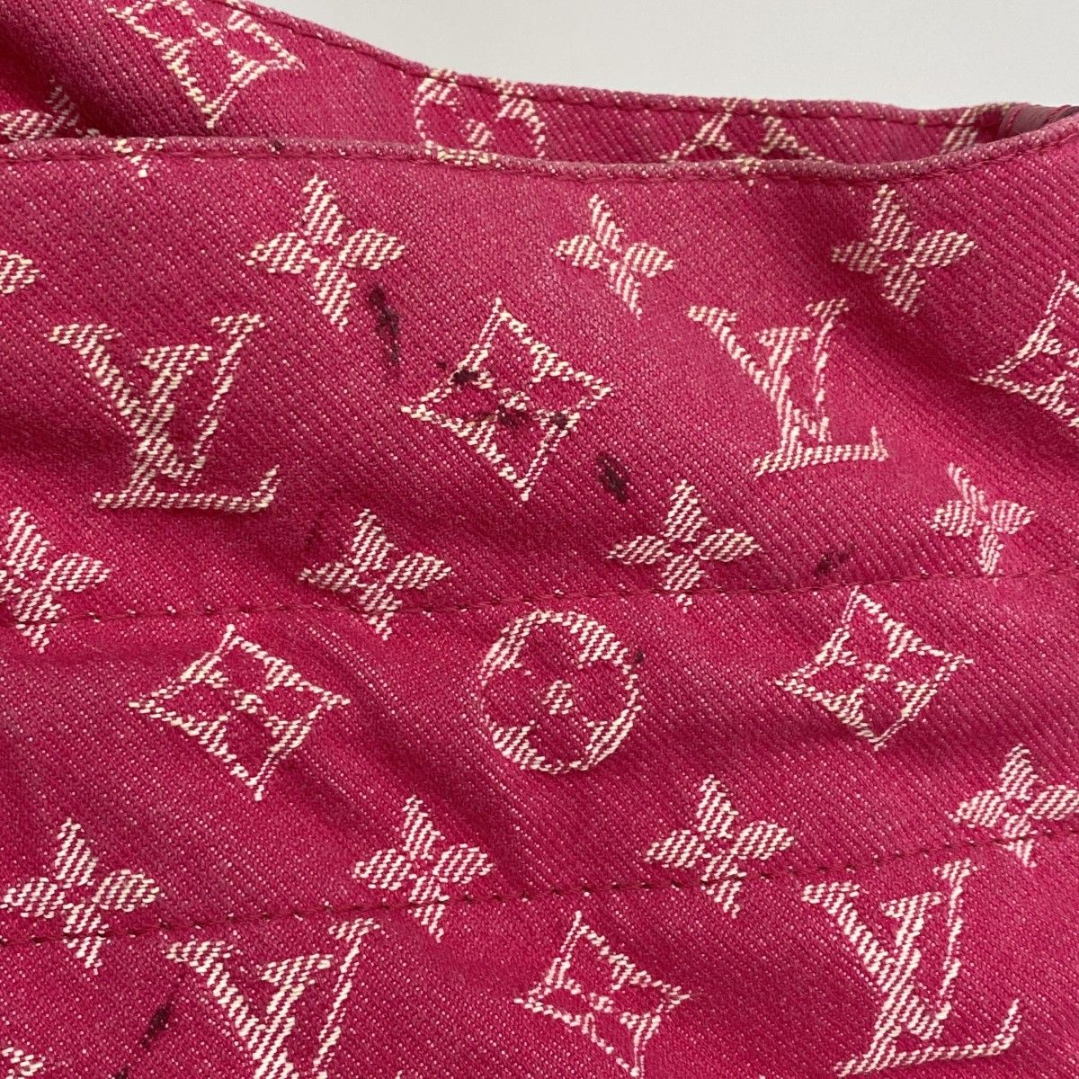 Louis Vuitton Handbag Monogram Denim Noefle MM Rose Indien 2-Way — view 7