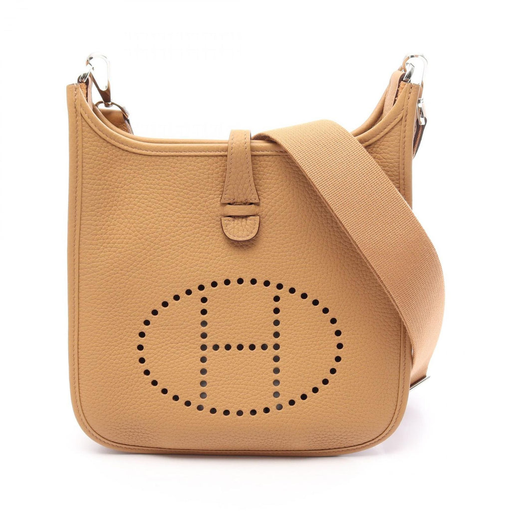 Hermes Shoulder Bag Evelyne 23 Biscuit Leather