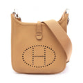 Hermes Shoulder Bag Evelyne 23 Biscuit Leather