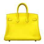 Hermes Handbag Birkin 25 Swift Lime Silver — view 8