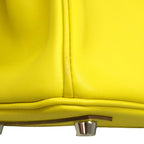 Hermes Handbag Birkin 25 Swift Lime Silver — view 7