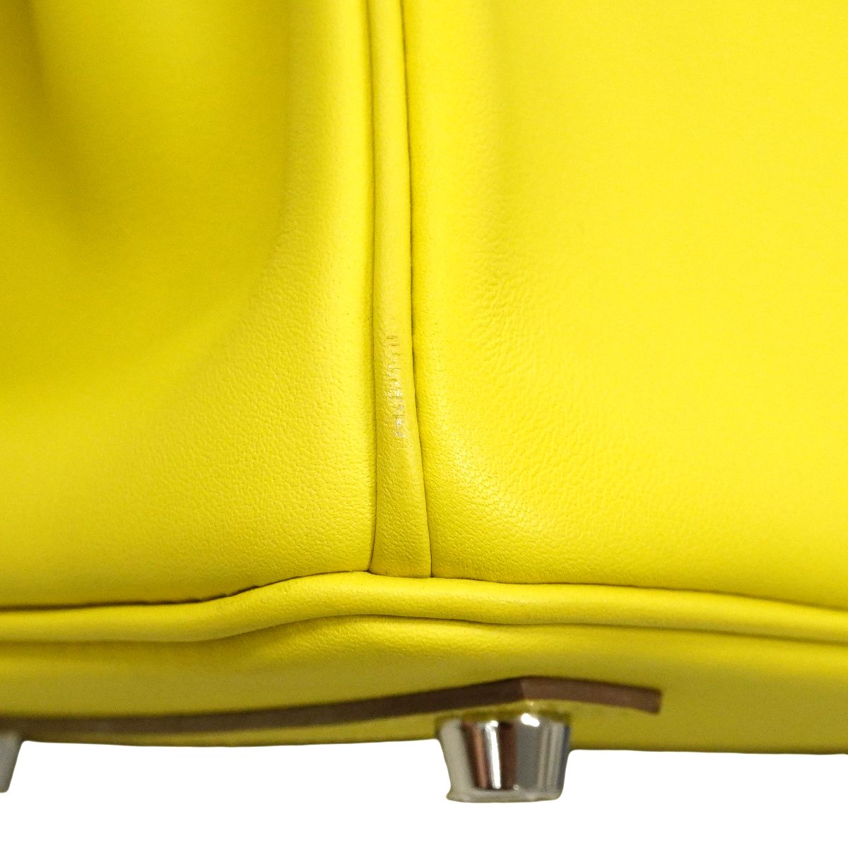 Hermes Handbag Birkin 25 Swift Lime Silver — view 7