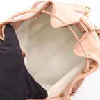Chanel Shoulder Bag CC Logo Drawstring Light Pink Lambskin CC — view 3