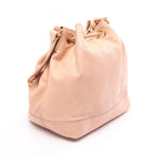 Chanel Shoulder Bag CC Logo Drawstring Light Pink Lambskin CC — view 2