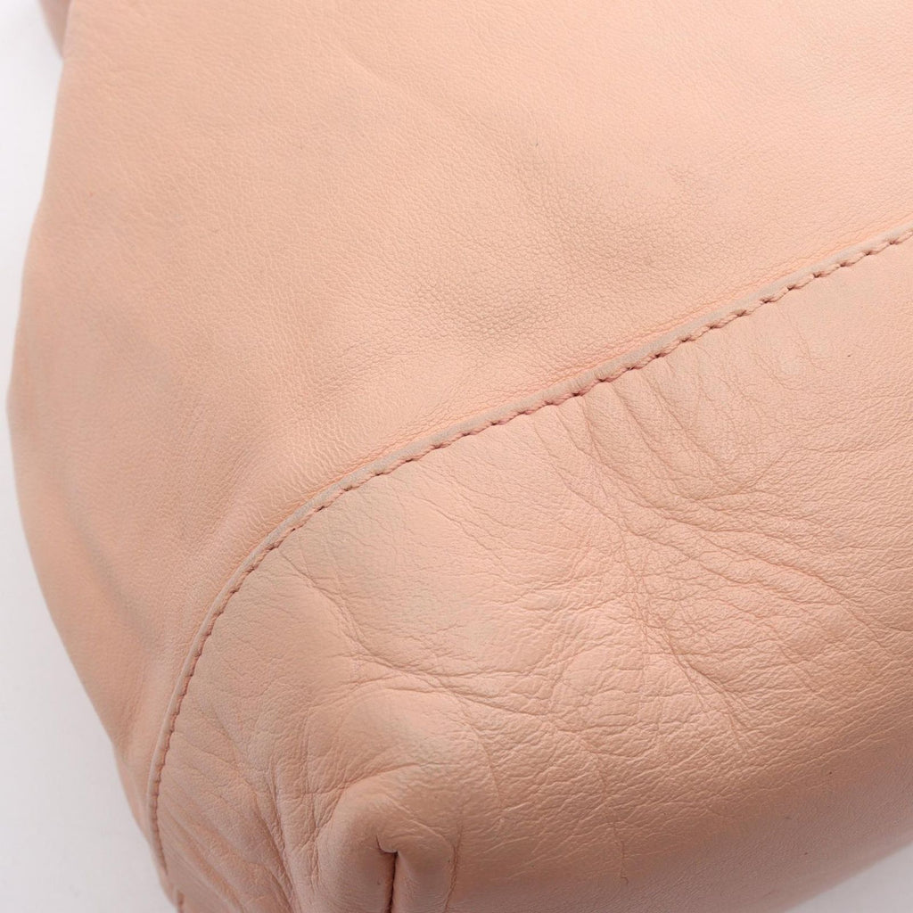 Chanel Shoulder Bag CC Logo Drawstring Light Pink Lambskin CC — view 9