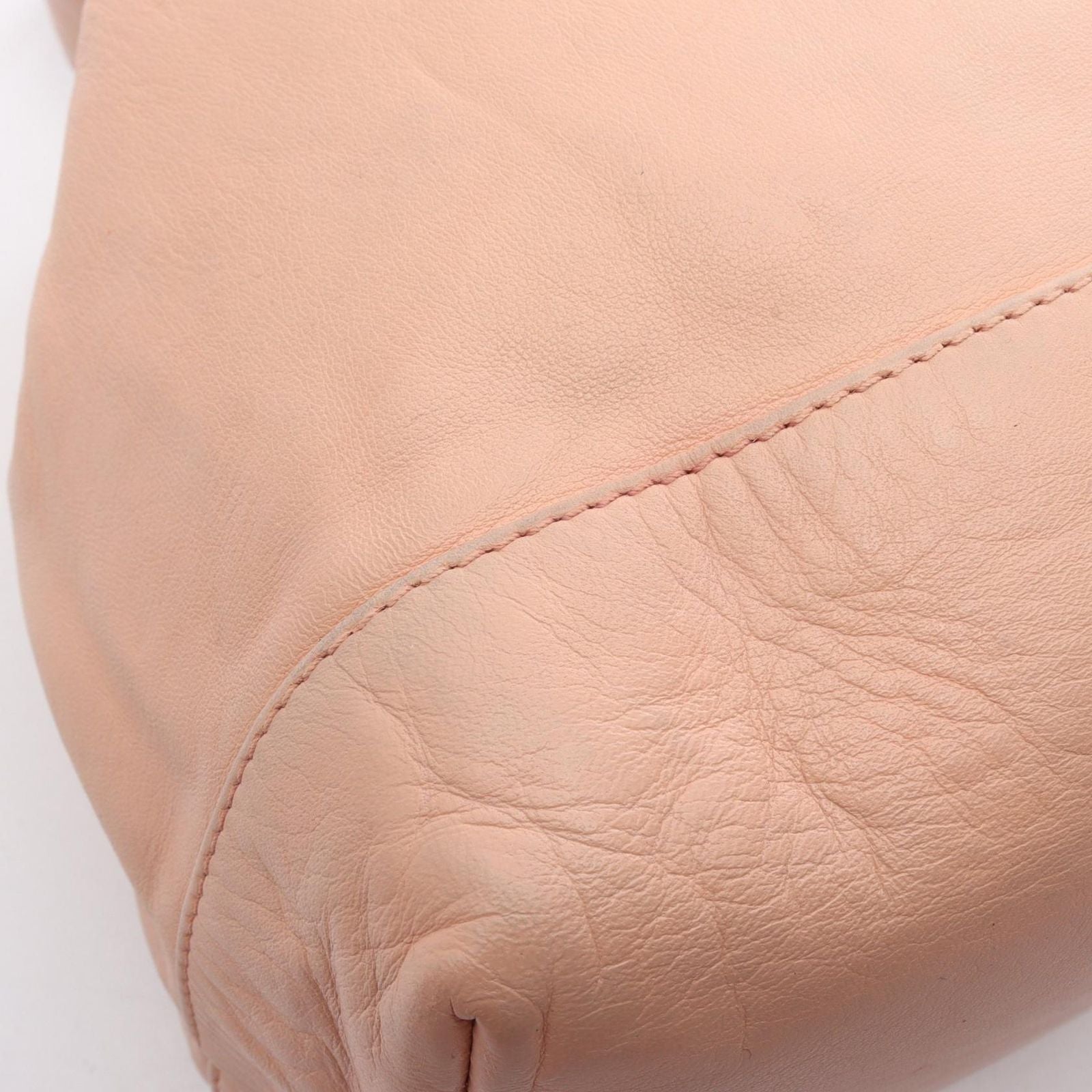 Chanel Shoulder Bag CC Logo Drawstring Light Pink Lambskin CC — view 9