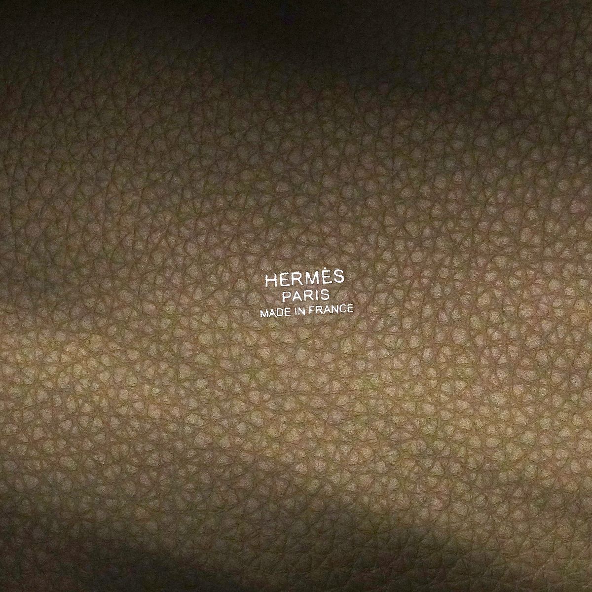 Hermes Handbag Picotin Lock PM Taurillon Clemence Etoupe Silver — view 5