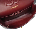 Chanel Shoulder Bag Quilted Lambskin Black Gold — view 4