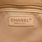 Chanel Tote Quilted Petite Shopping PST Beige Caviar Leather Chain — view 4