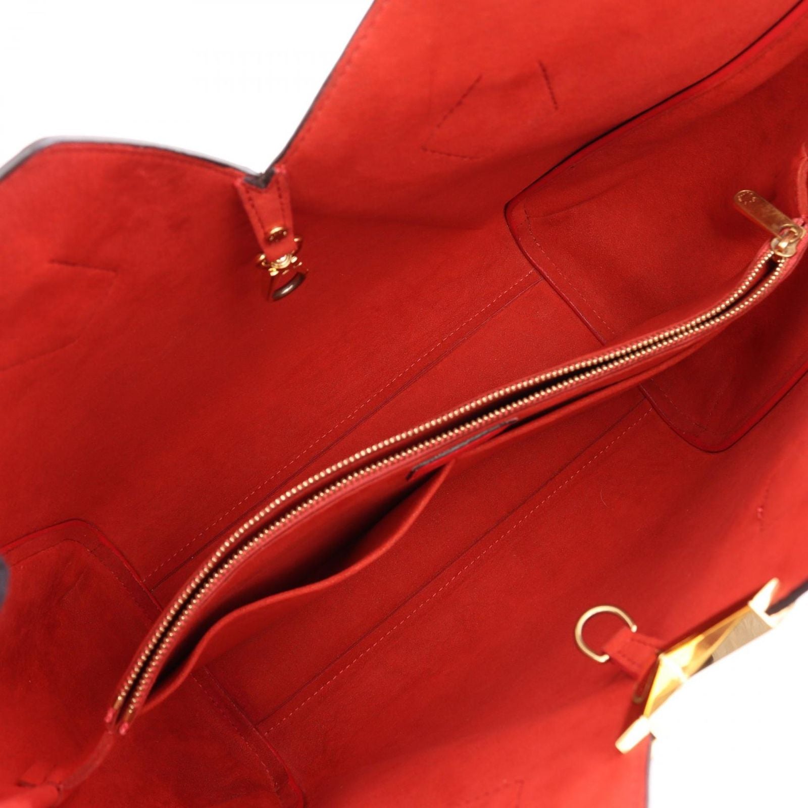 Louis Vuitton Tote Kimono MM Cerise Canvas Leather — view 3