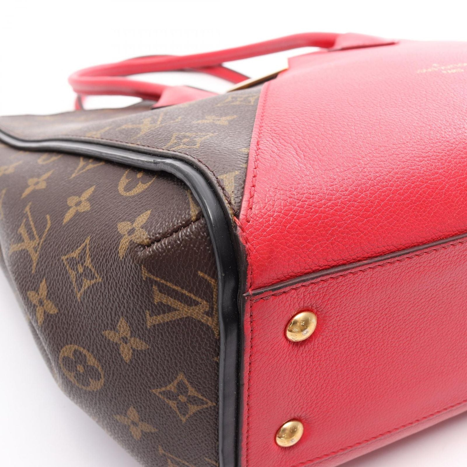 Louis Vuitton Tote Kimono MM Cerise Canvas Leather — view 6