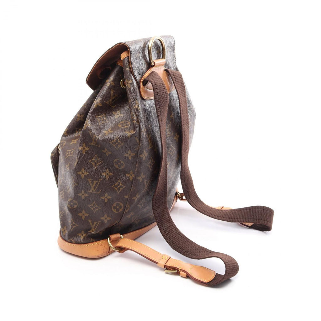 Louis Vuitton Backpack Montsouris GM Canvas Leather — view 2