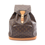 Louis Vuitton Backpack Montsouris GM Canvas Leather