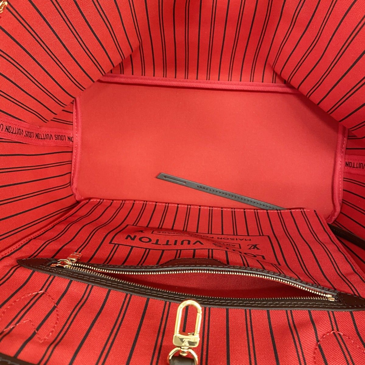 Louis Vuitton Tote Damier Neverfull MM Ebene Cerise — view 4