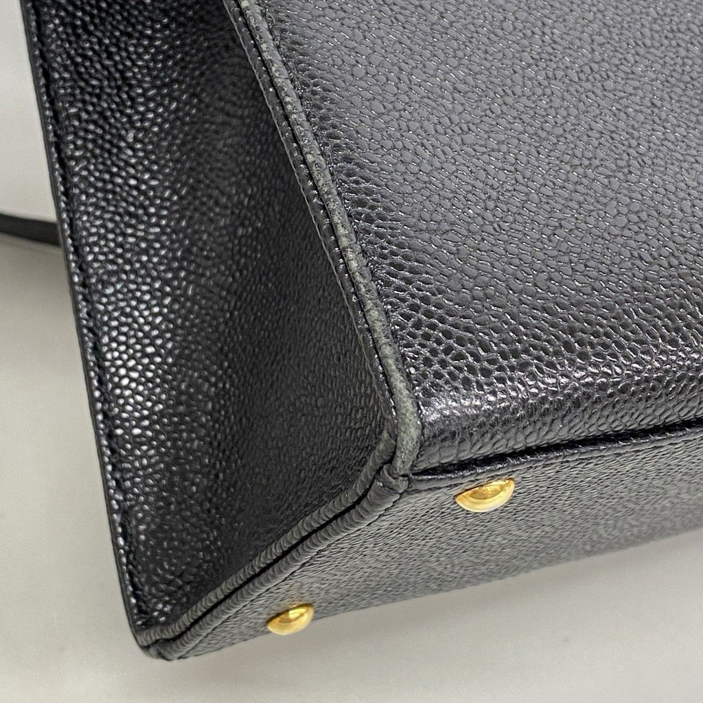 Chanel Tote Caviar Leather Black Gold — view 6