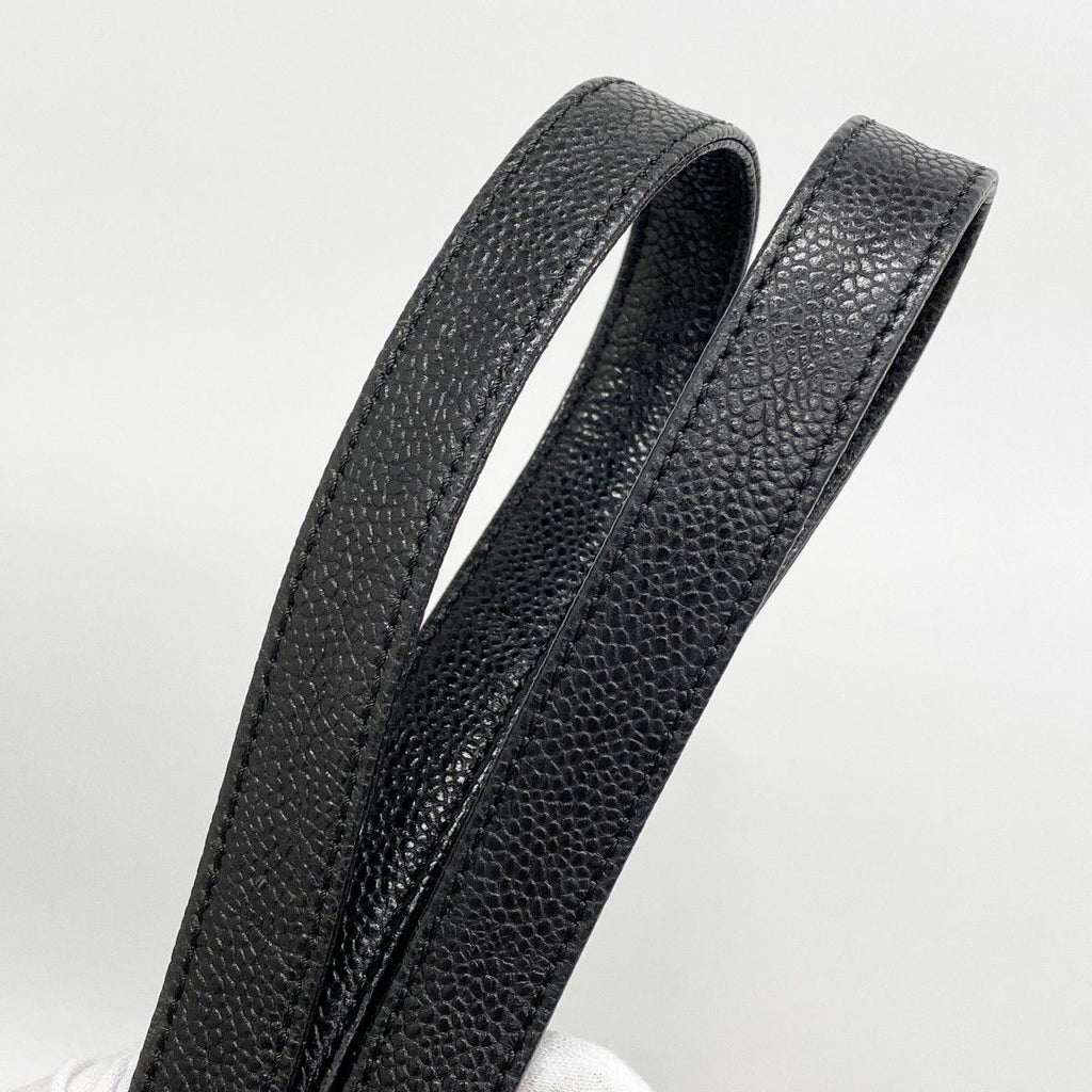 Chanel Tote Caviar Leather Black Gold — view 8