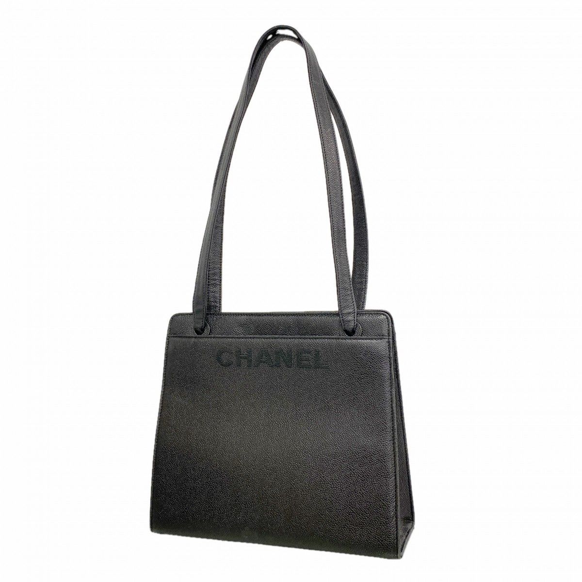Chanel Tote Caviar Leather Black Gold