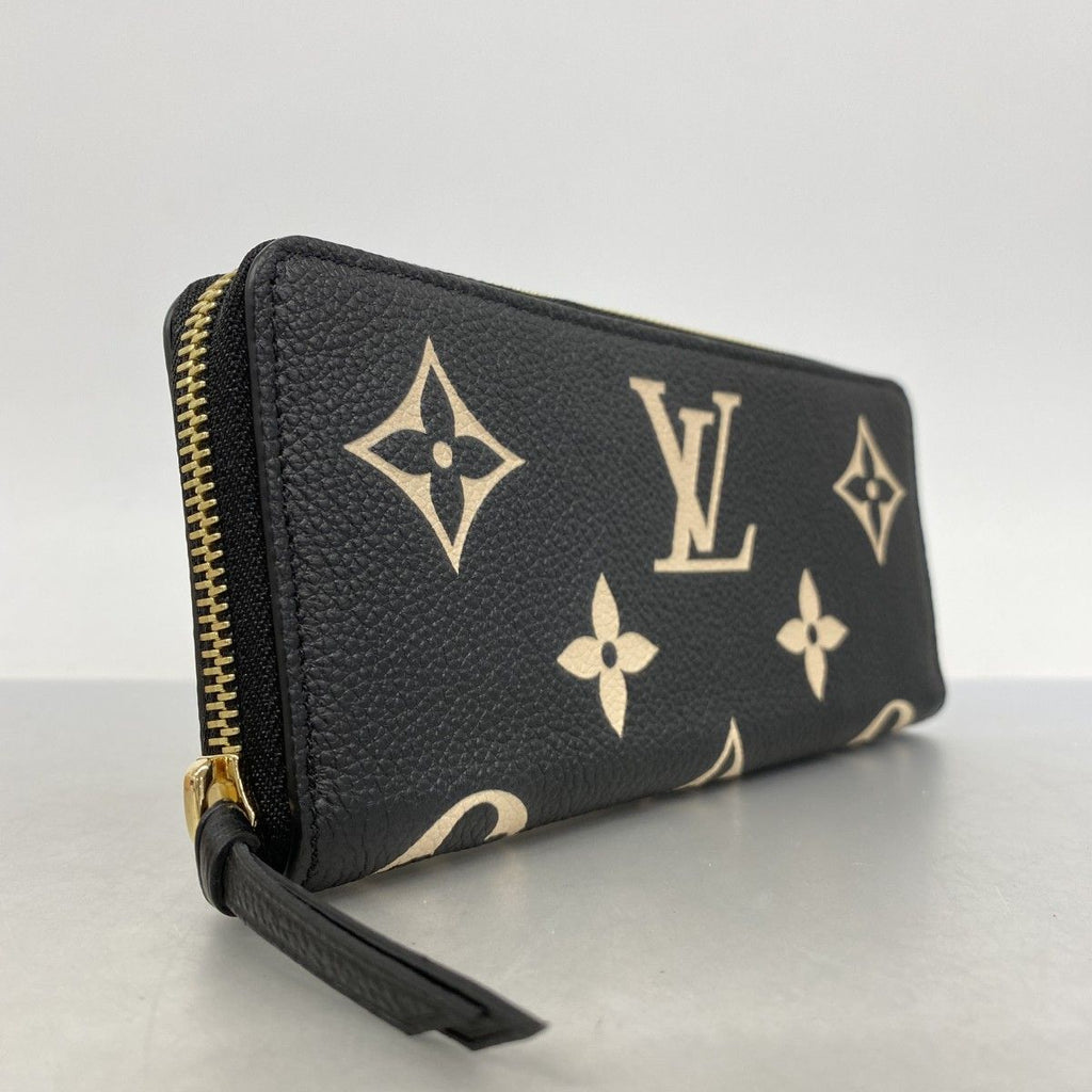 Louis Vuitton Wallet Monogram Empreinte Bicolor Portefeuille Clemence Black — view 2