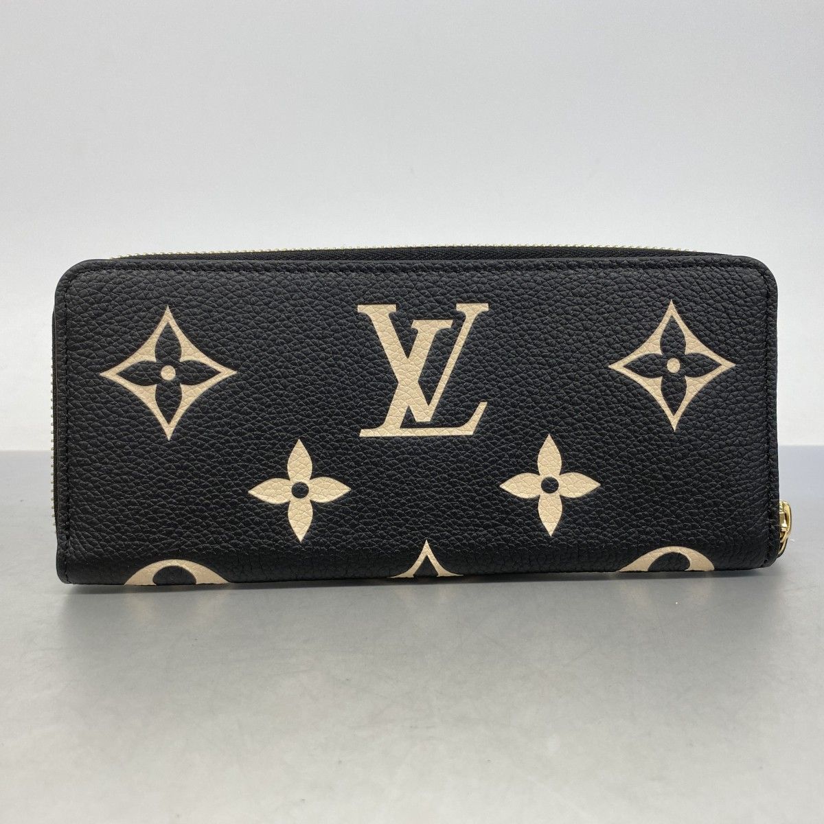 Louis Vuitton Wallet Monogram Empreinte Bicolor Portefeuille Clemence Black — view 5