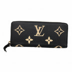 Louis Vuitton Wallet Monogram Empreinte Bicolor Portefeuille Clemence Black