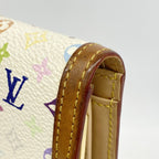 Louis Vuitton Wallet Monogram Multicolor Porte-Monnaie Vier Viennois Blanc — view 8