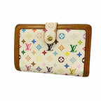 Louis Vuitton Wallet Monogram Multicolor Porte-Monnaie Vier Viennois Blanc