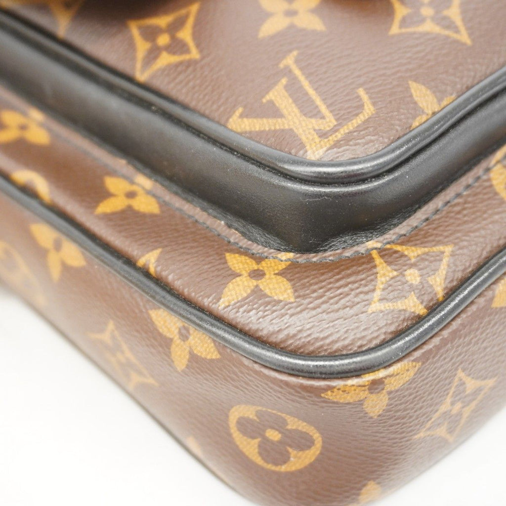 Louis Vuitton Shoulder Bag Monogram Macassar Christopher Wearable Wallet Brown — view 6