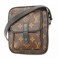 Louis Vuitton Shoulder Bag Monogram Macassar Christopher Wearable Wallet Brown