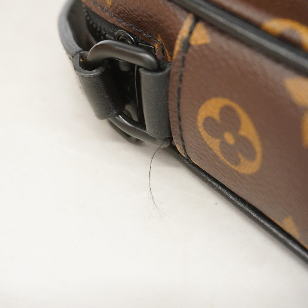 Louis Vuitton Shoulder Bag Monogram Macassar Christopher Wearable Wallet Brown — view 8