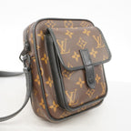Louis Vuitton Shoulder Bag Monogram Macassar Christopher Wearable Wallet Brown — view 2