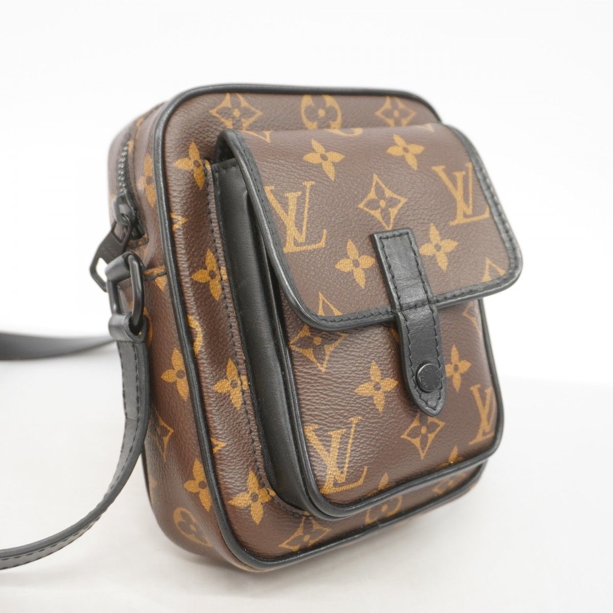 Louis Vuitton Shoulder Bag Monogram Macassar Christopher Wearable Wallet Brown — view 2