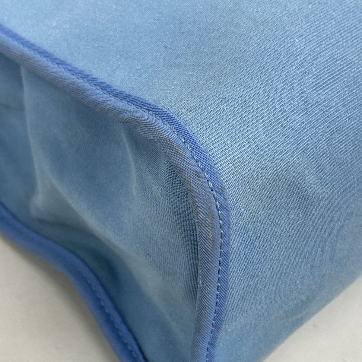 Hermes Handbag Herbag Zip PM Toile Officier Blue Silver 2-Way — view 8