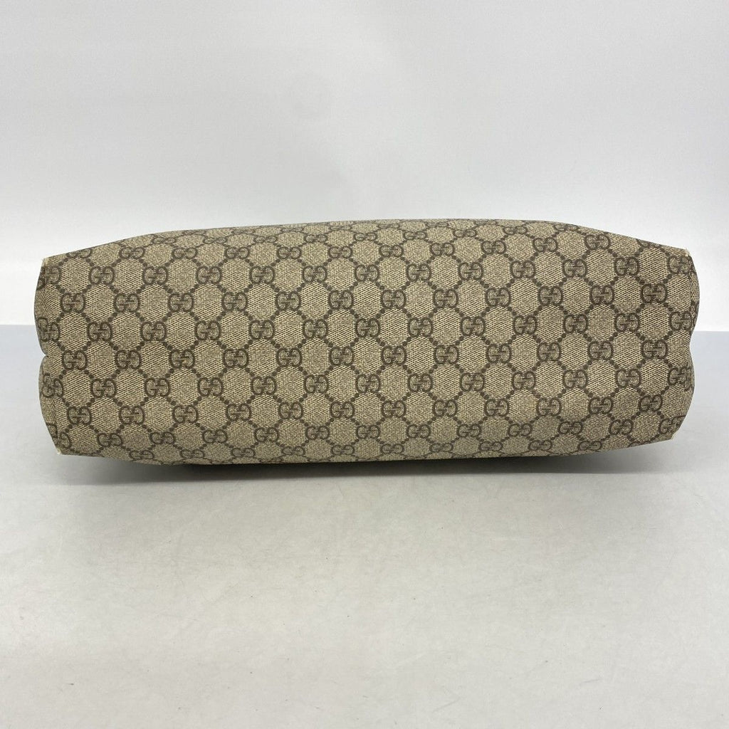 Gucci Tote GG Supreme Beige Brown Champagne Gold — view 3