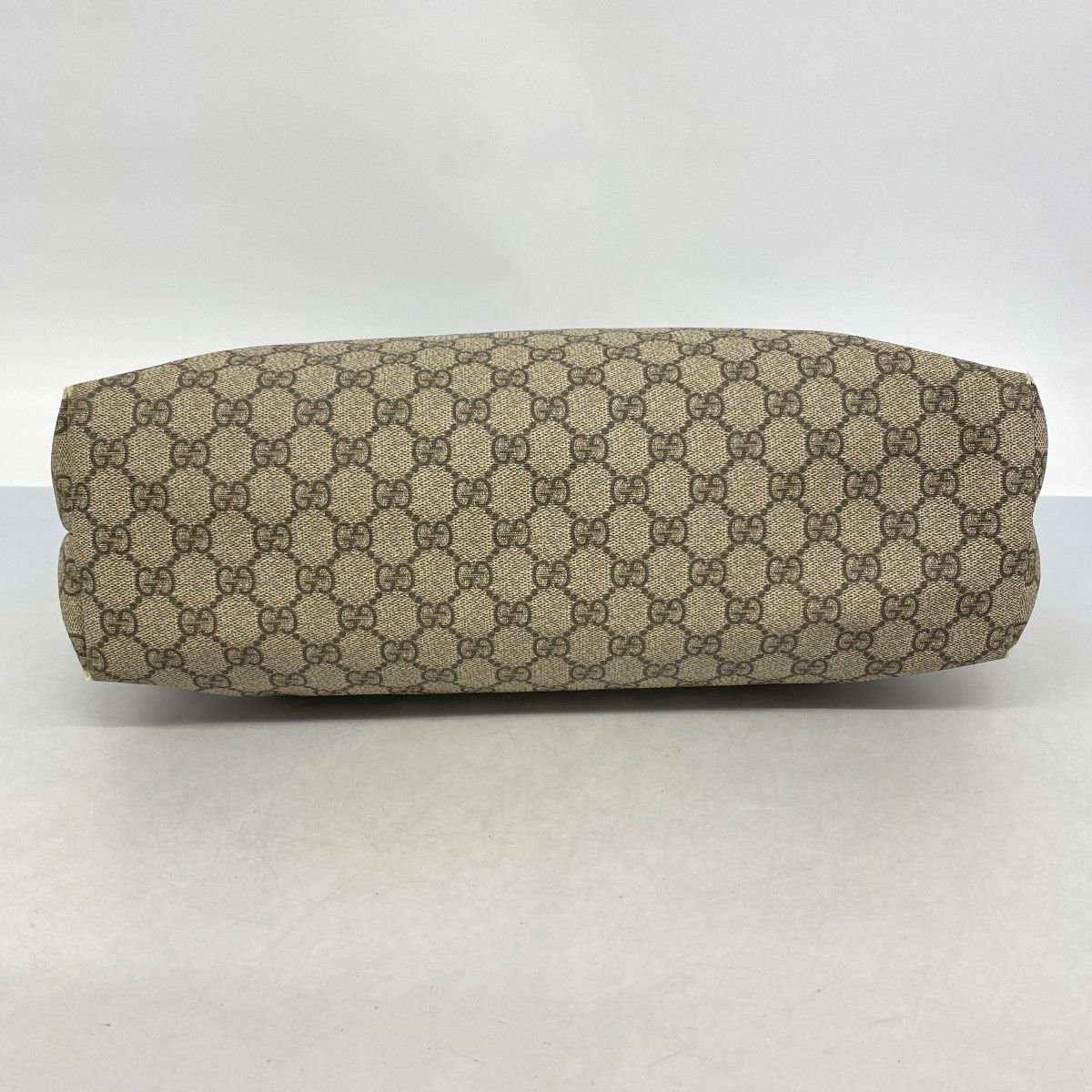 Gucci Tote GG Supreme Beige Brown Champagne Gold — view 3