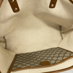 Gucci Tote GG Supreme Beige Brown Champagne Gold — view 4