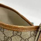 Gucci Tote GG Supreme Beige Brown Champagne Gold — view 9