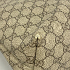 Gucci Tote GG Supreme Beige Brown Champagne Gold — view 7