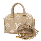 Louis Vuitton Handbag Monogram Empreinte Bicolor Speedy Bandouliere 20 Tourtlere