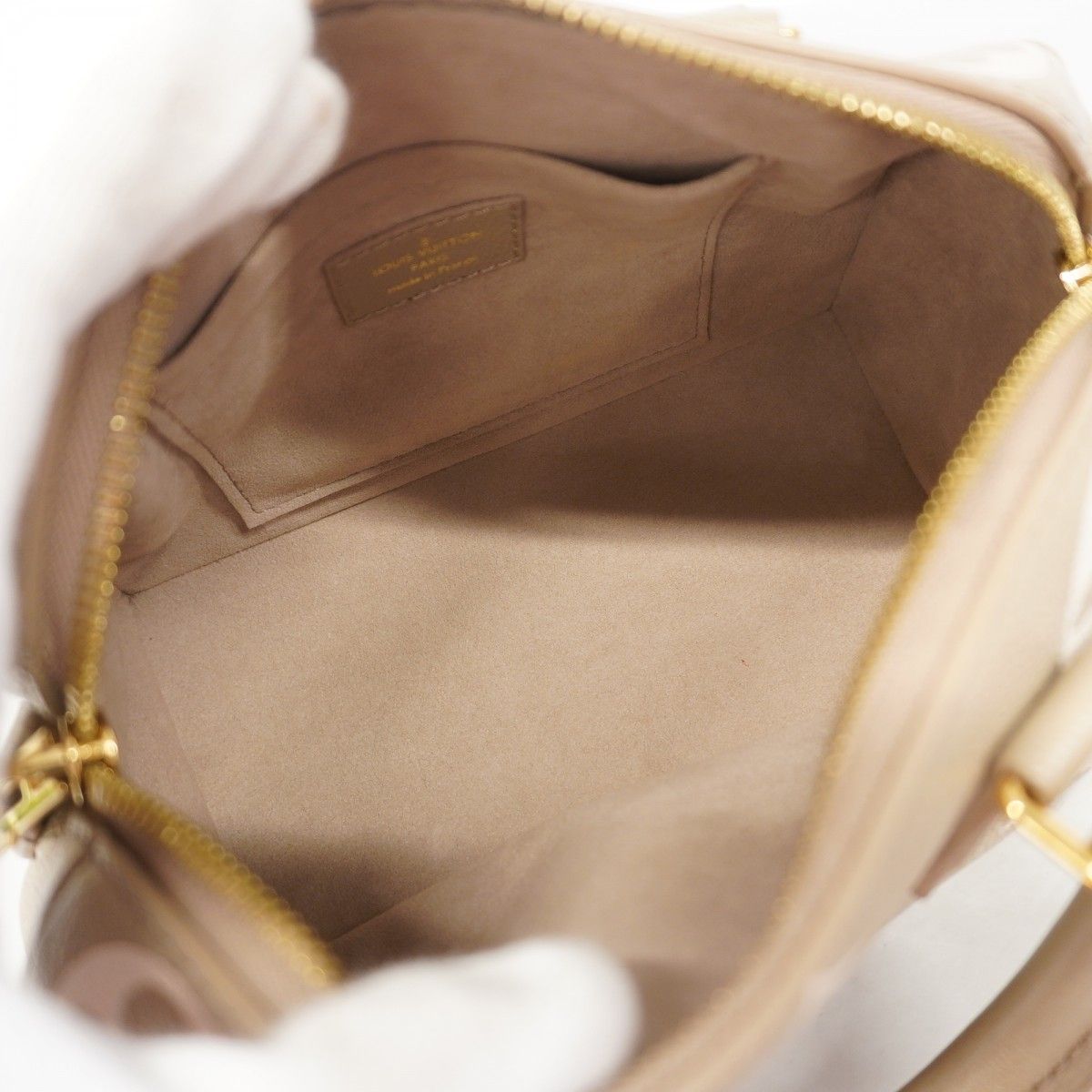 Louis Vuitton Handbag Monogram Empreinte Bicolor Speedy Bandouliere 20 Tourtlere — view 4