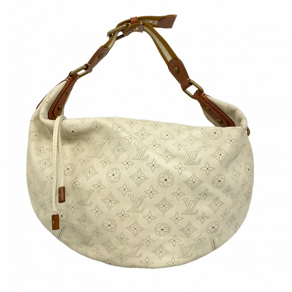 Louis Vuitton Shoulder Bag Mahina Naota GM Blanc