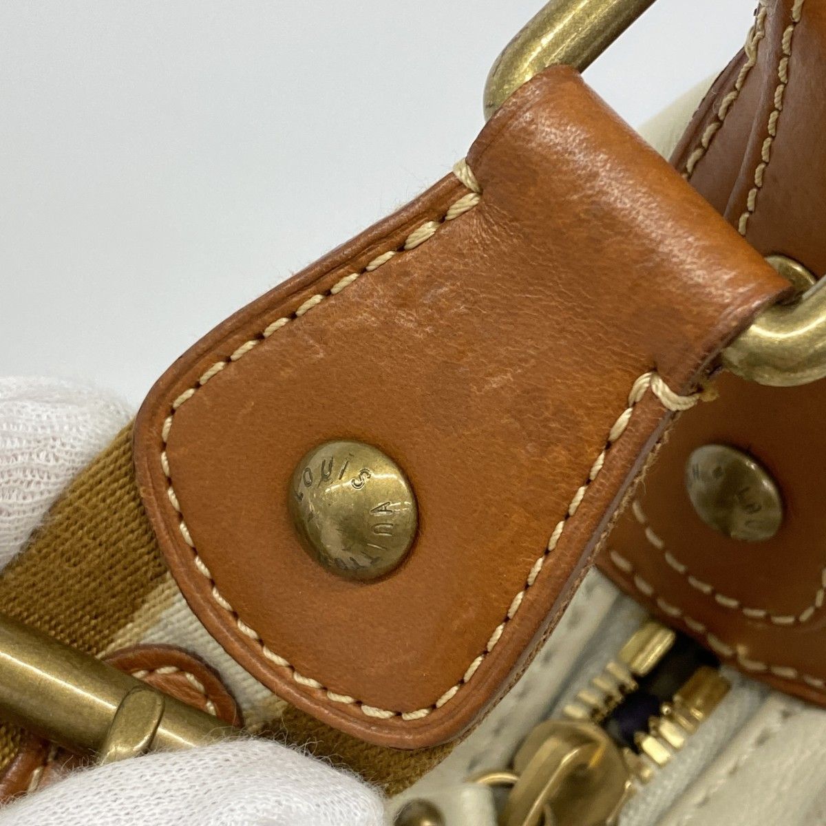 Louis Vuitton Shoulder Bag Mahina Naota GM Blanc — view 7