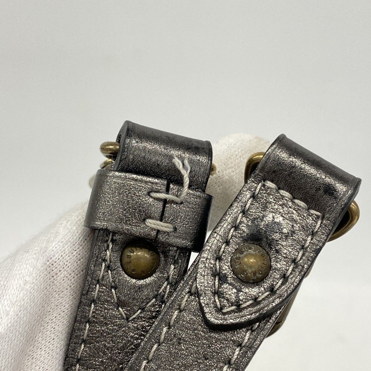Louis Vuitton Handbag Monogram Mini Lin Besace Angele Platine 2-Way — view 7