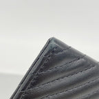Chanel Wallet Boy Stitch Lambskin Black Silver — view 6