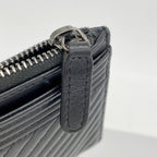 Chanel Wallet Boy Stitch Lambskin Black Silver — view 8