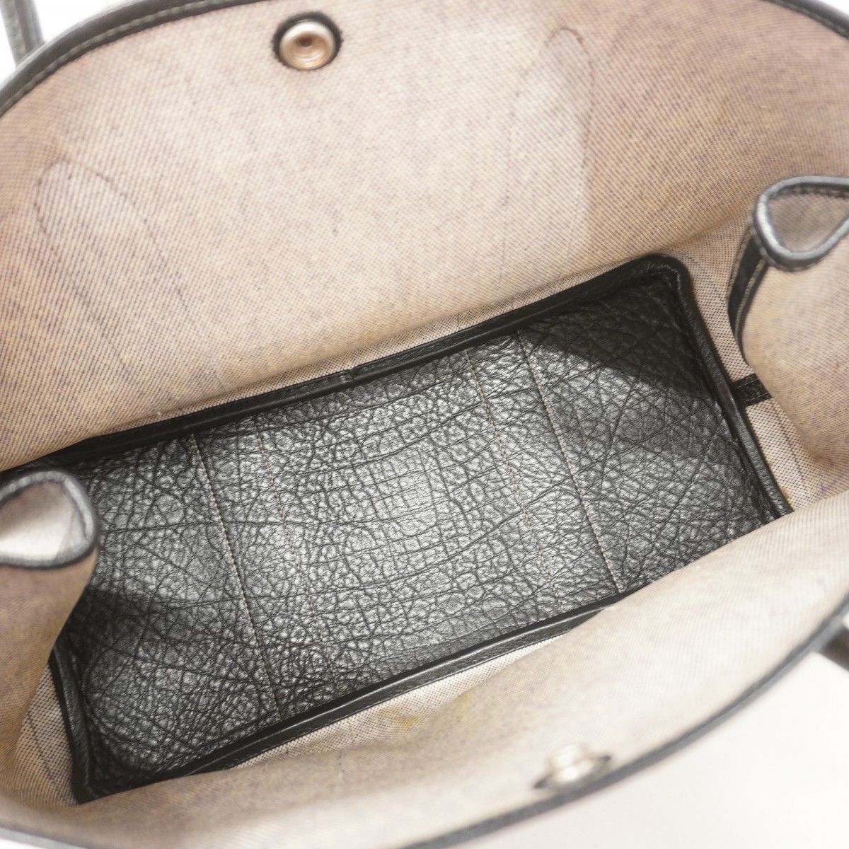 Hermes Tote Garden Party PM Toile Ash Black Silver — view 4
