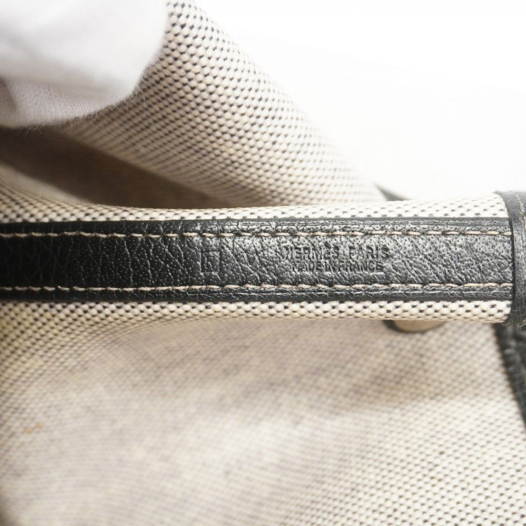 Hermes Tote Garden Party PM Toile Ash Black Silver — view 5
