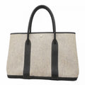 Hermes Tote Garden Party PM Toile Ash Black Silver