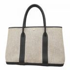 Hermes Tote Garden Party PM Toile Ash Black Silver